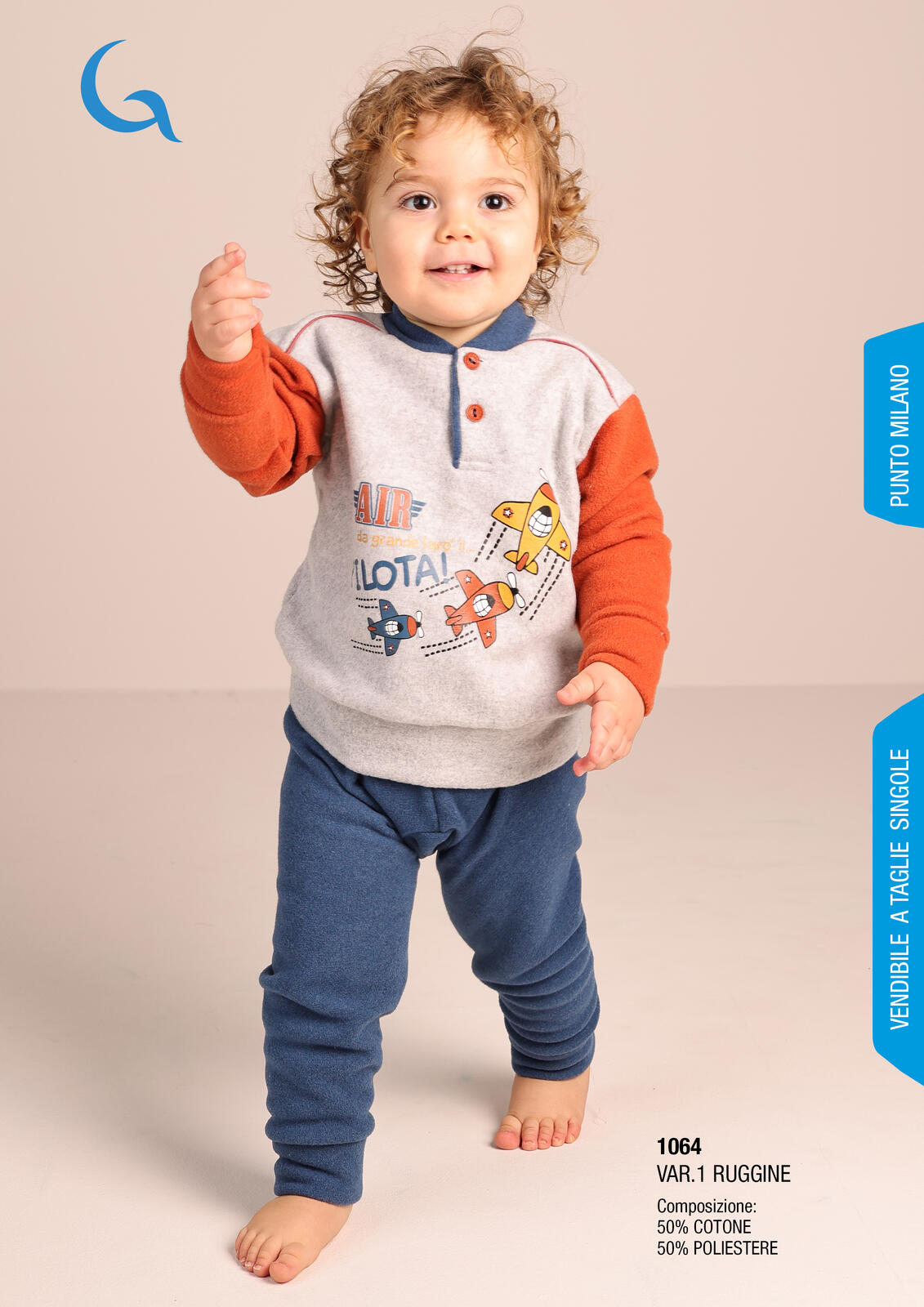 PIGIAMA NEONATO M/L 1064 Tellini S.r.l. Ingrosso Abbigliamento